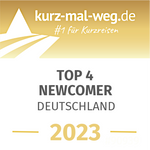 Logo von kurz-mal-weg.de Top 4 Newcomer Deutschland 2023